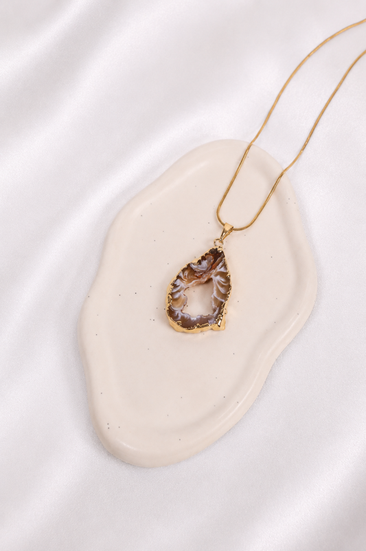 Agate Geode Necklace #5