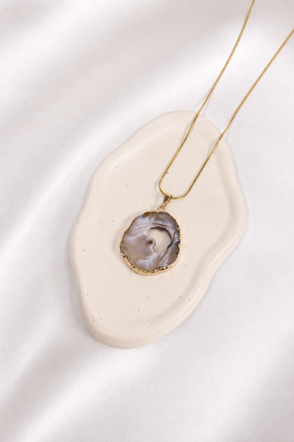Agate Geode Necklace #8