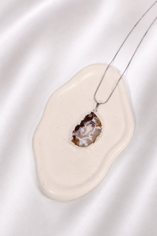 Agate Geode Necklace #4