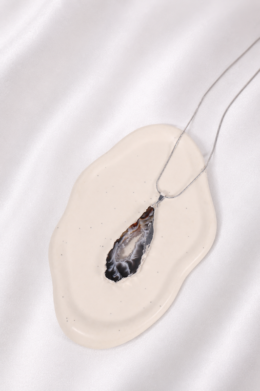 Agate Geode Necklace #3