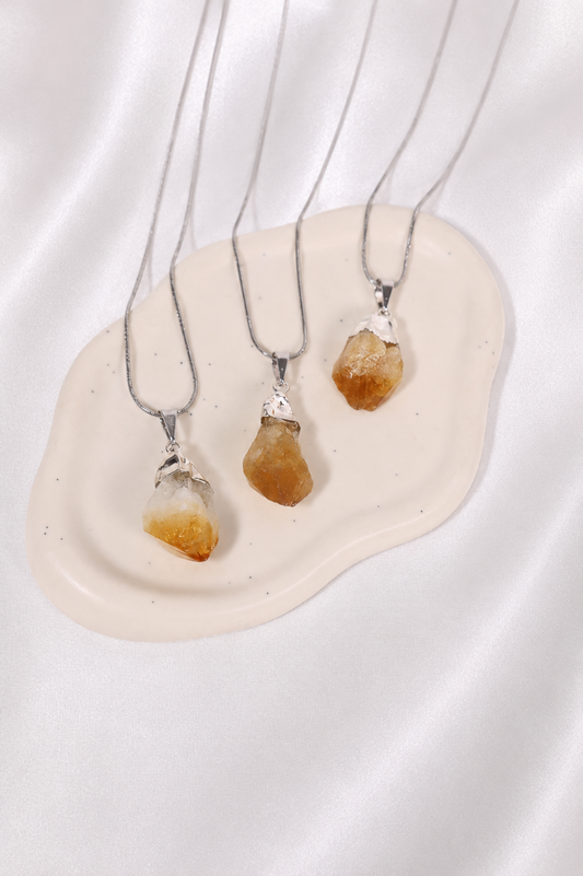 Raw Citrine Necklace
