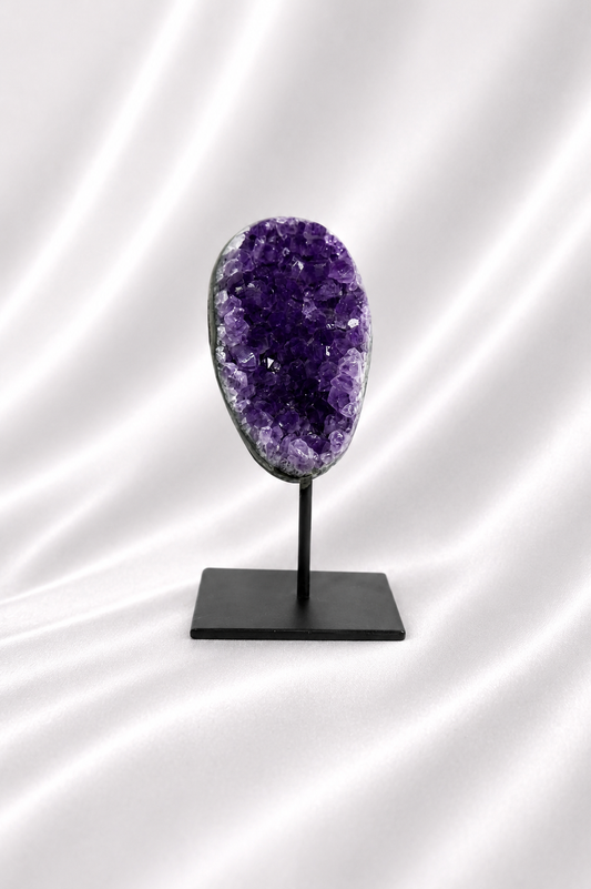 Amethyst Cluster on Stand #11 - AAA Quality