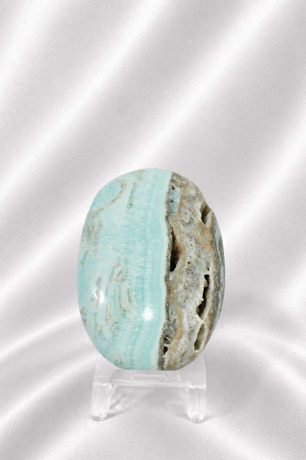 Blue Aragonite Palmstone #2