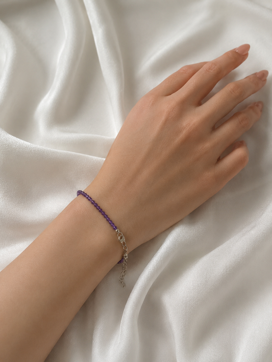 Amethyst Faceted Bracelet