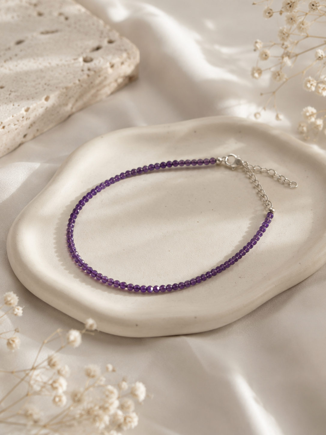 Amethyst Faceted Bracelet