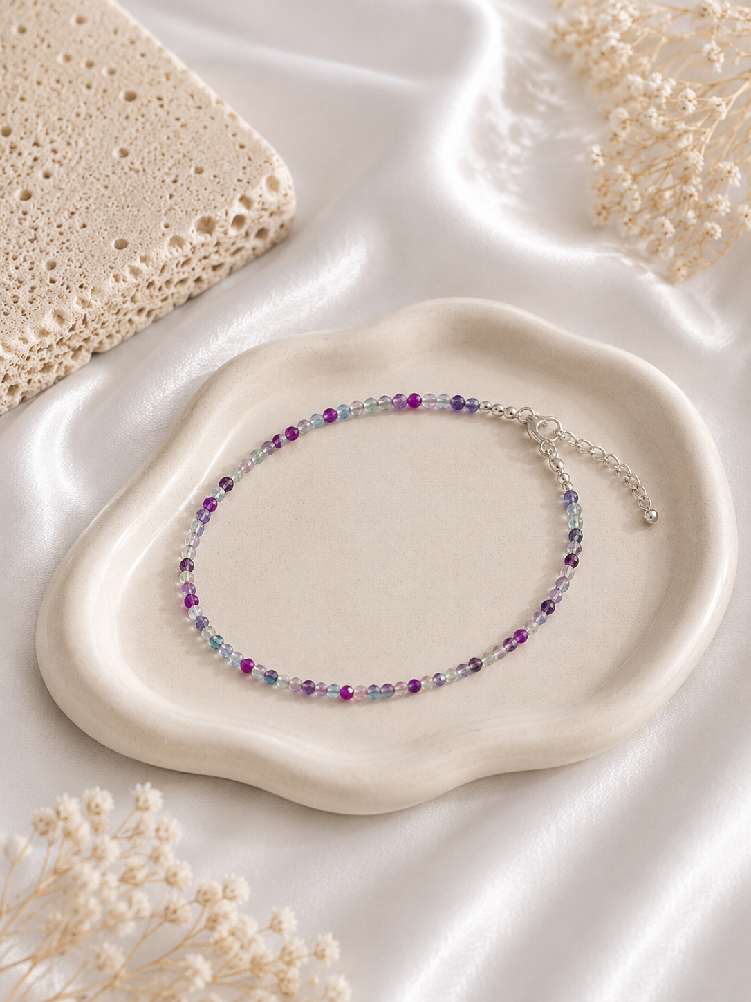 Fluorite Faceted Bracelet