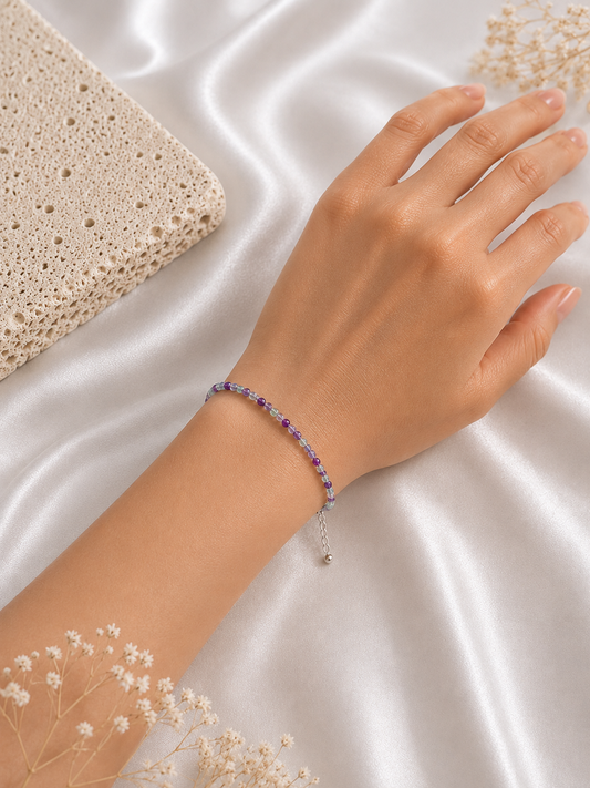 Fluorite Faceted Bracelet