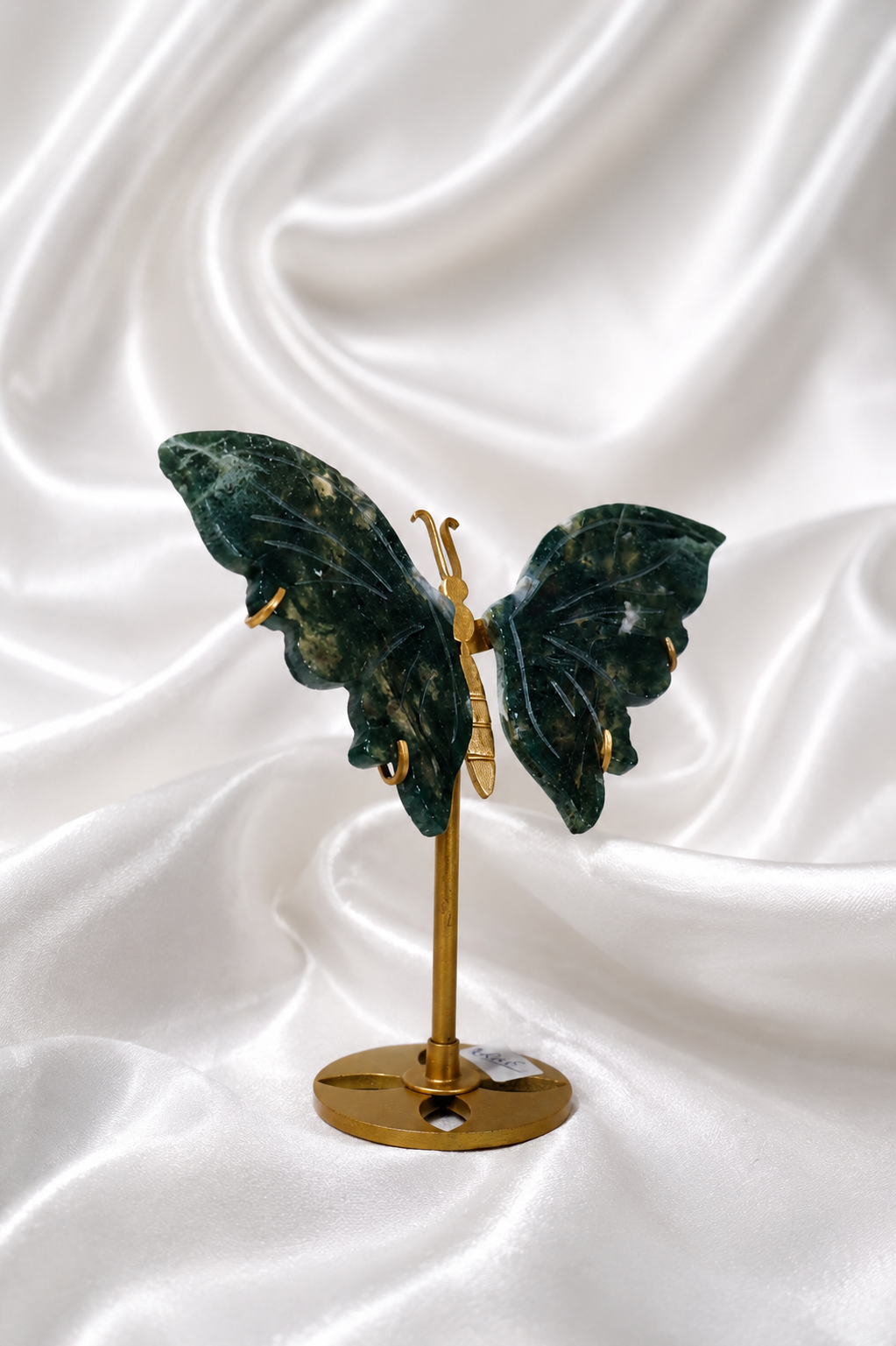 Moss Agate Butterfly Wings #20