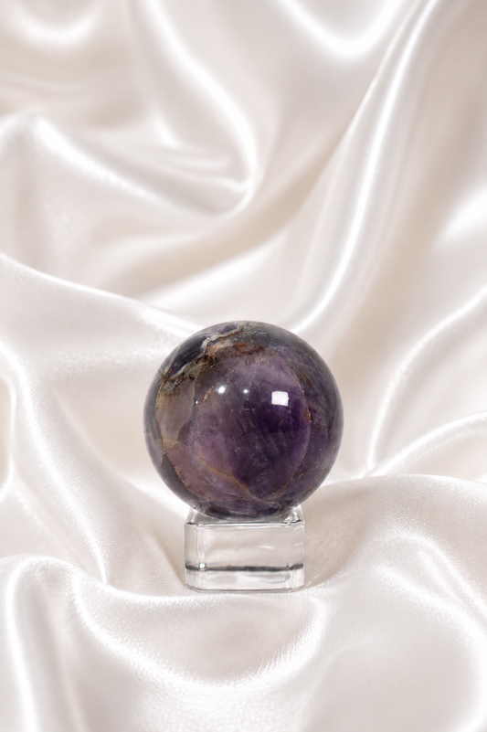 Chevron Amethyst Sphere #12