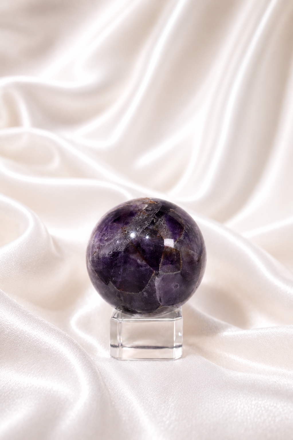 Chevron Amethyst Sphere #10