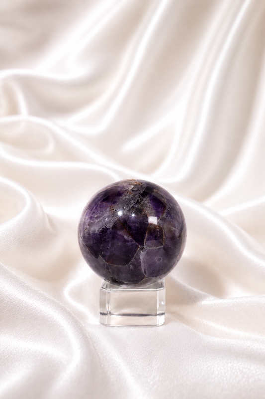 Chevron Amethyst Sphere #10