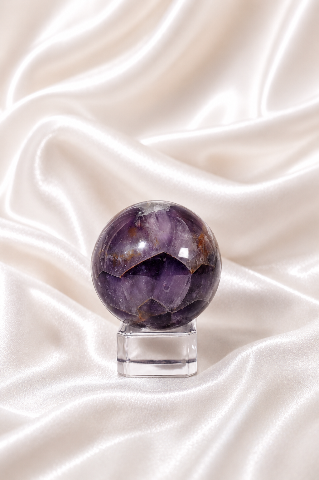 Chevron Amethyst Sphere #10
