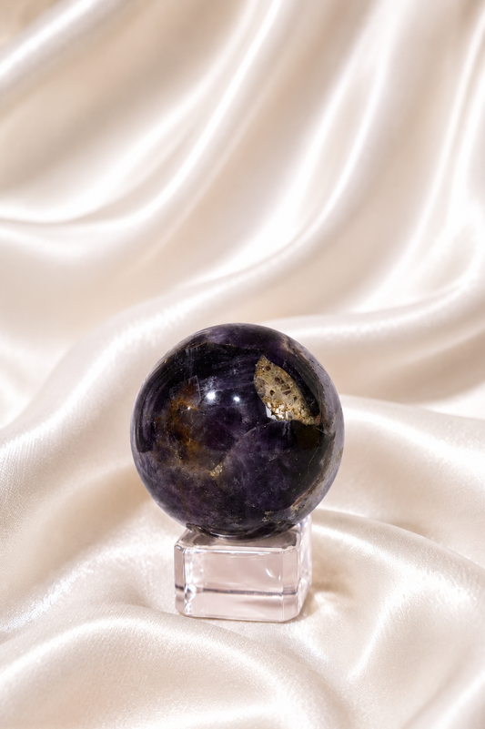 Chevron Amethyst Sphere #13