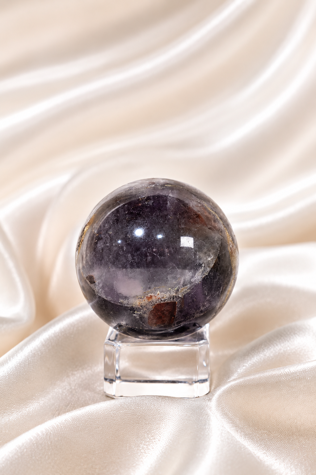 Chevron Amethyst Sphere #9