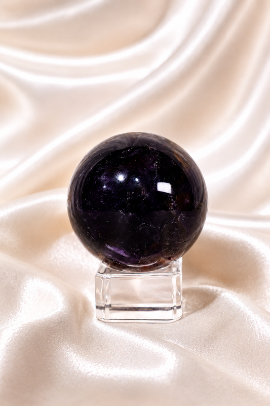 Chevron Amethyst Sphere #9