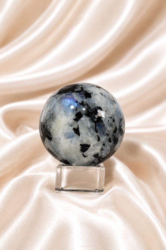 Rainbow Moonstone Sphere #12 - AAA Quality