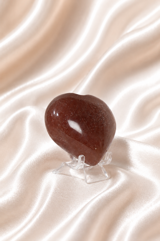Strawberry Quartz Heart #2 - 96 gm