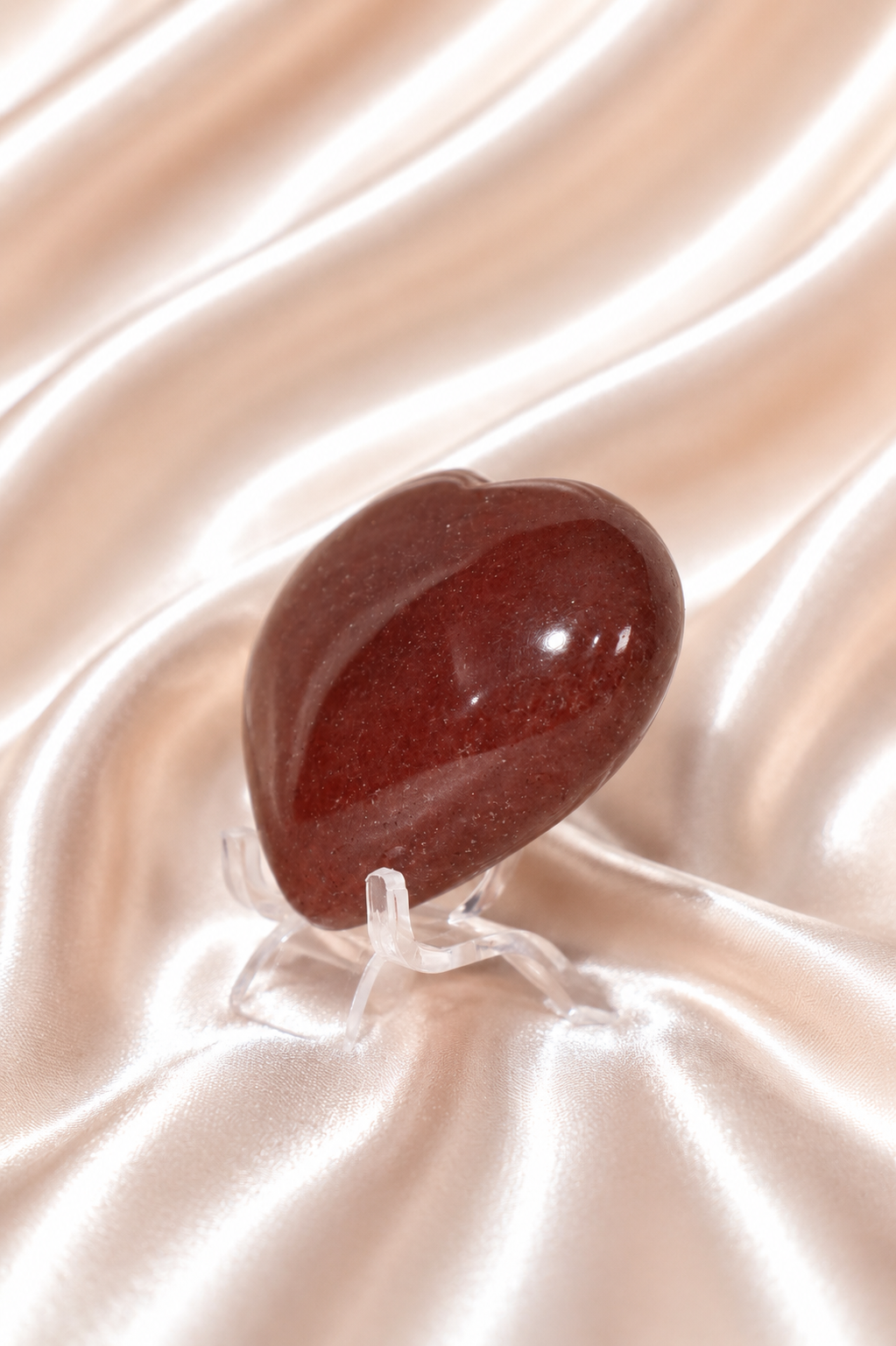 Strawberry Quartz Heart #5 - 125 gm
