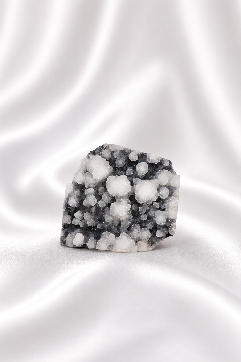 Black Chalcedony & Apophyllite Cluster - High Quality #15