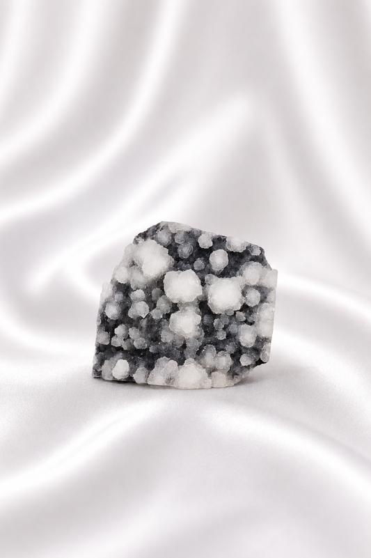 Black Chalcedony & Apophyllite Cluster - High Quality #15