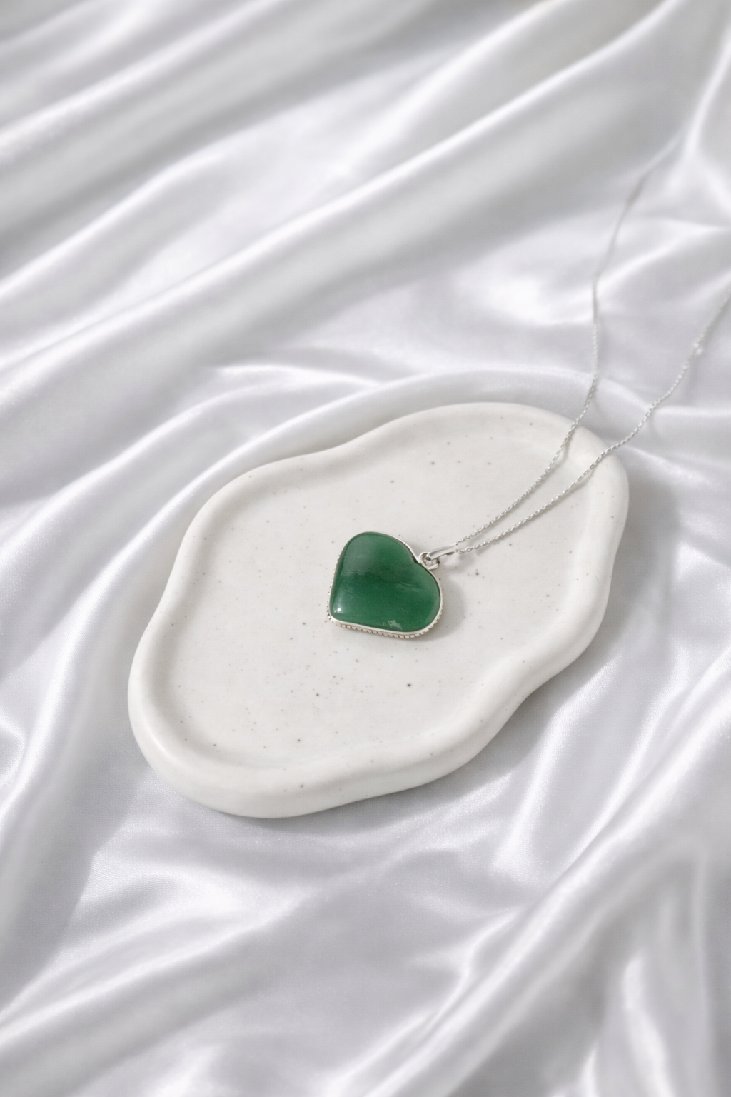 Green Aventurine Heart Necklace