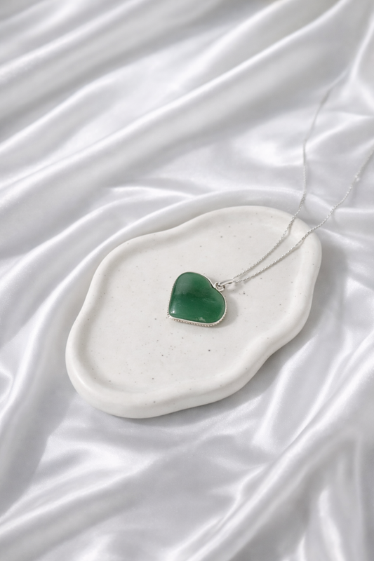 Green Aventurine Heart Necklace