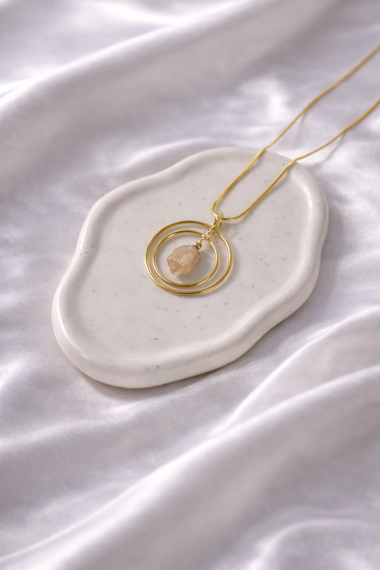 Raw Citrine Necklace