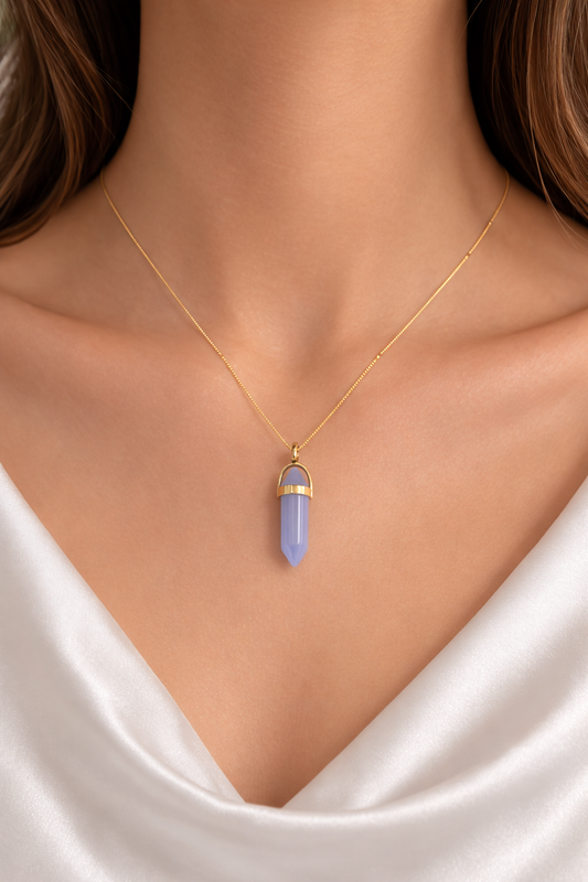 Blue Lace Agate Necklace