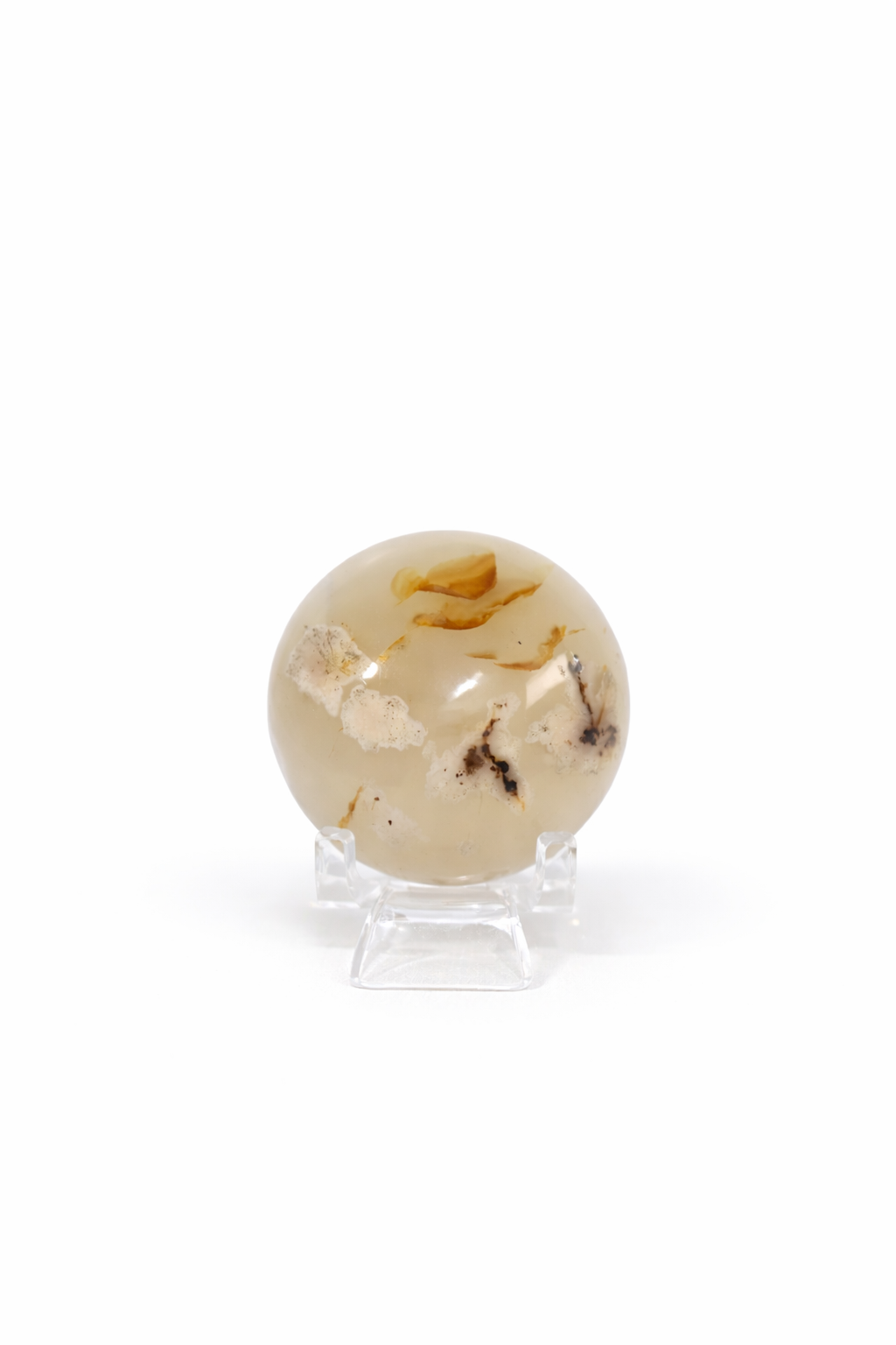 Flower Agate Palmstone #3