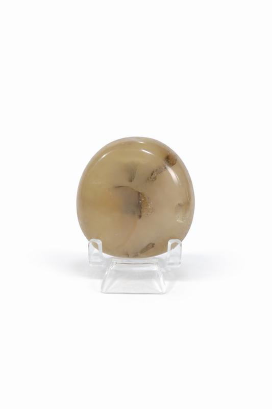 Flower Agate Palmstone #1