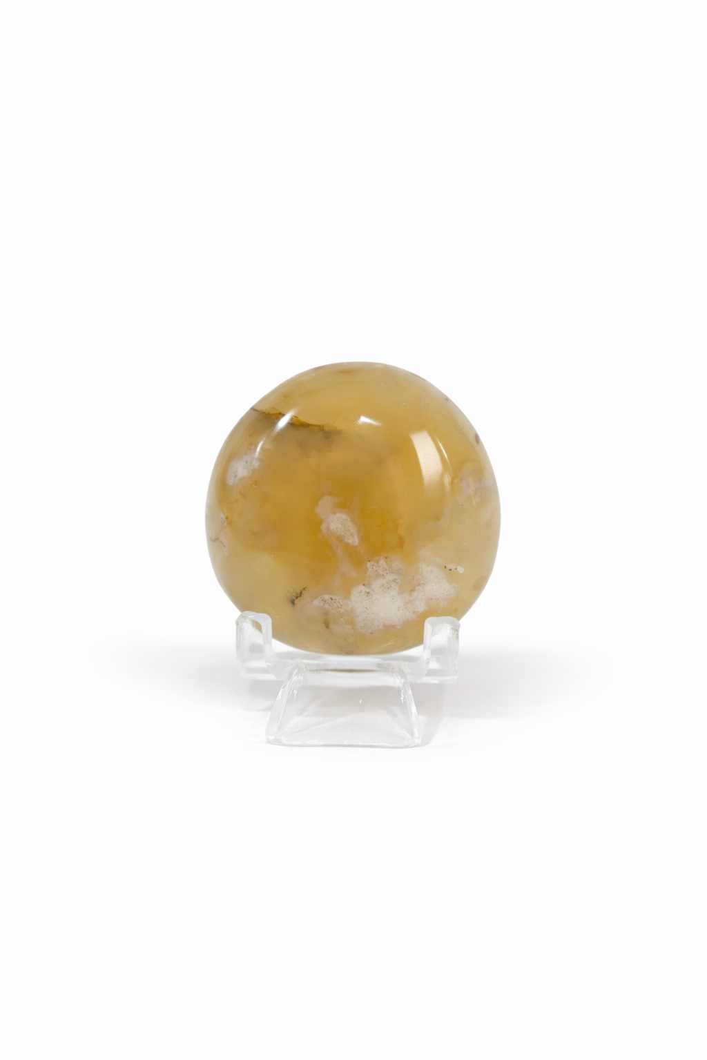Flower Agate Palmstone #1