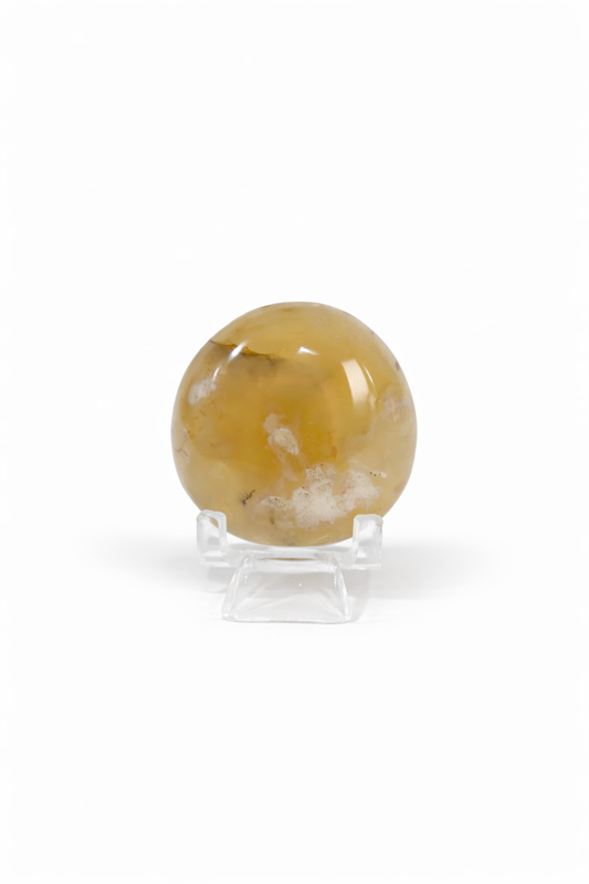 Flower Agate Palmstone #1