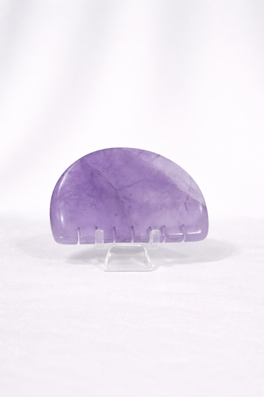 Amethyst Comb Carving