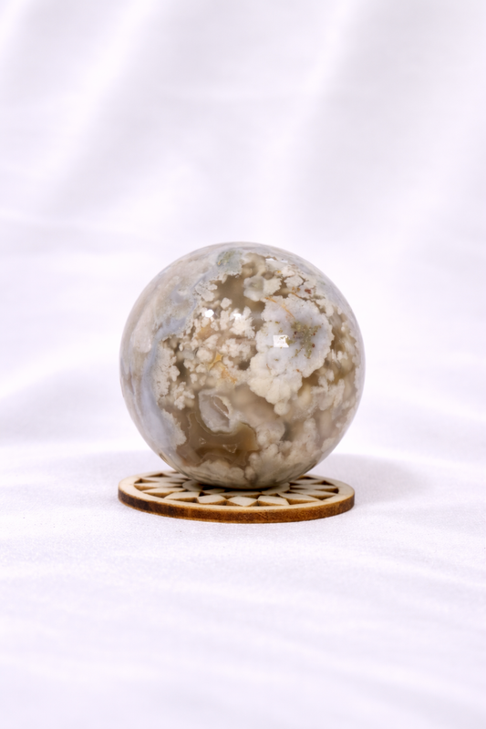 Flower Agate Sphere #14