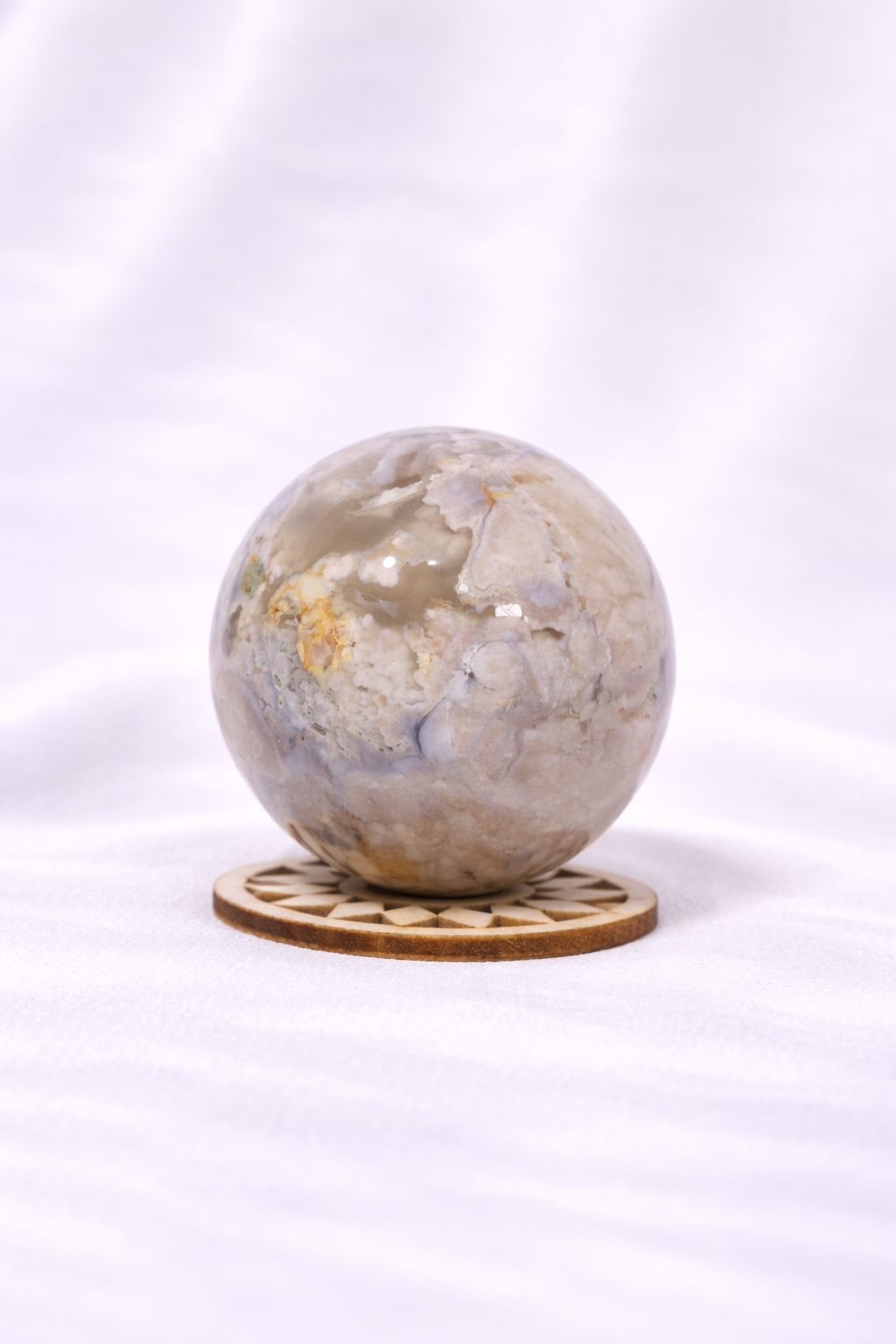 Flower Agate Sphere #14