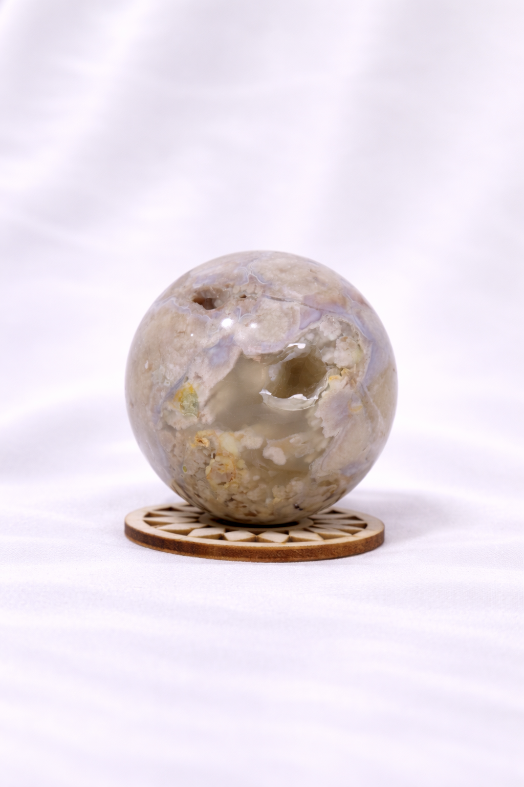 Flower Agate Sphere #14
