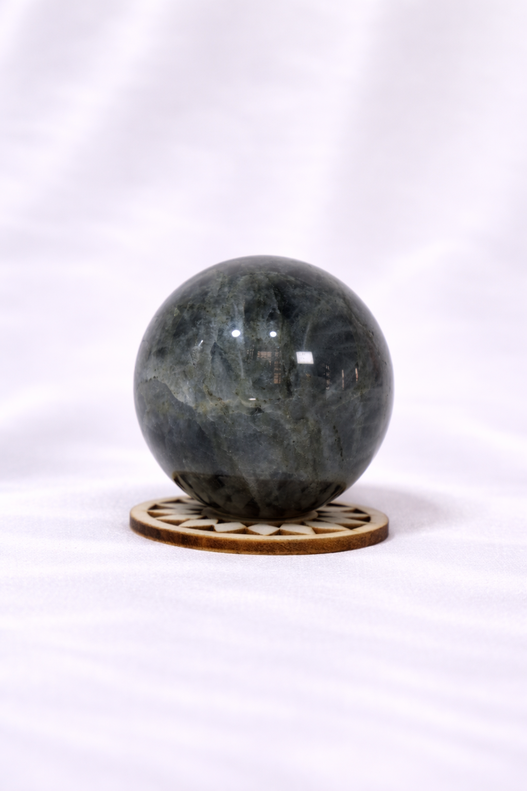 Purple Flash Labradorite Sphere #9