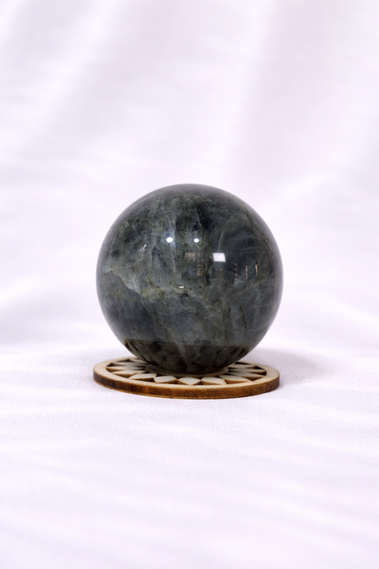 Purple Flash Labradorite Sphere #9