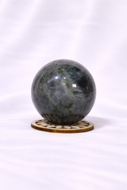 Purple Flash Labradorite Sphere #9