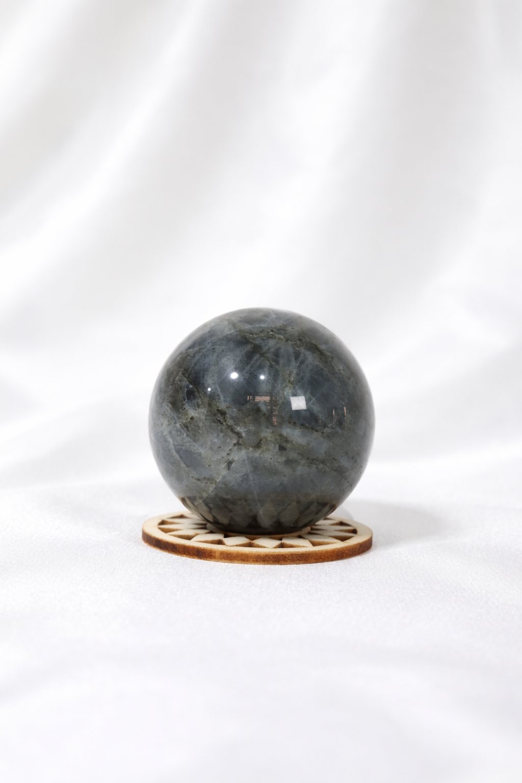 Purple Flash Labradorite Sphere #9