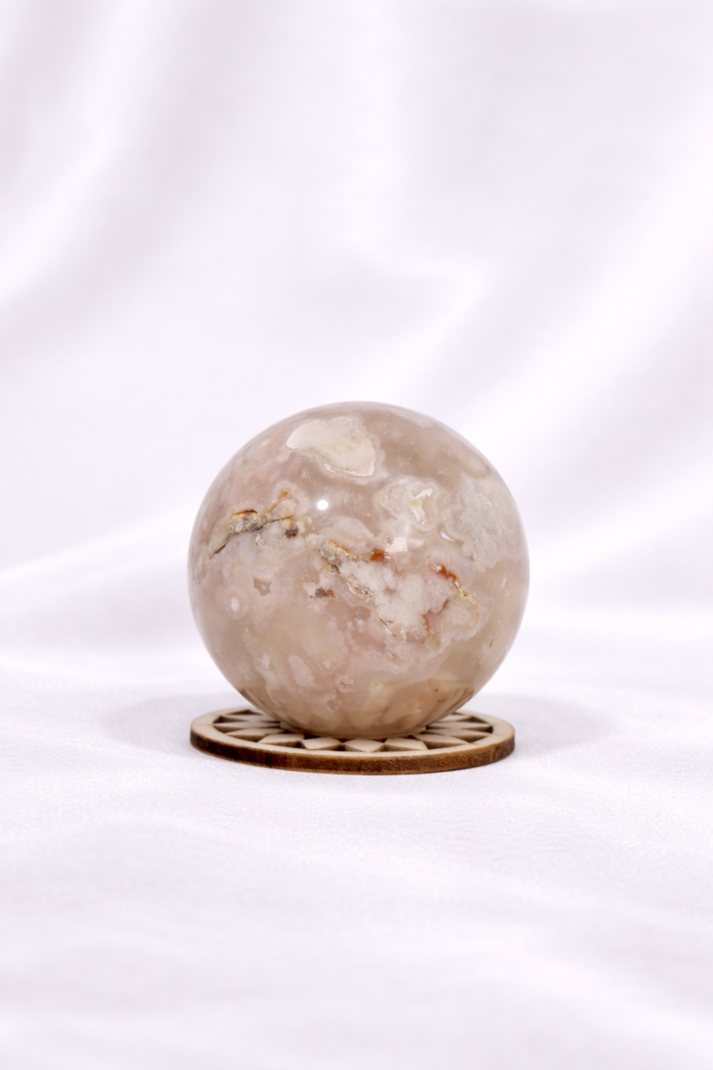 Flower Agate Sphere #15