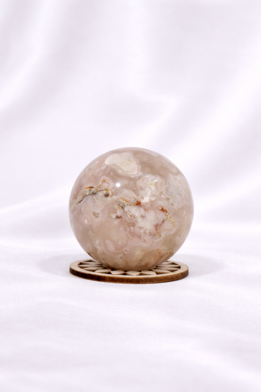 Flower Agate Sphere #15