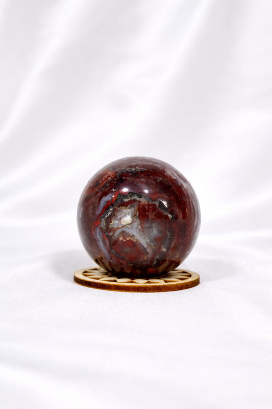 Mexican Crazy Lace Agate Sphere #6
