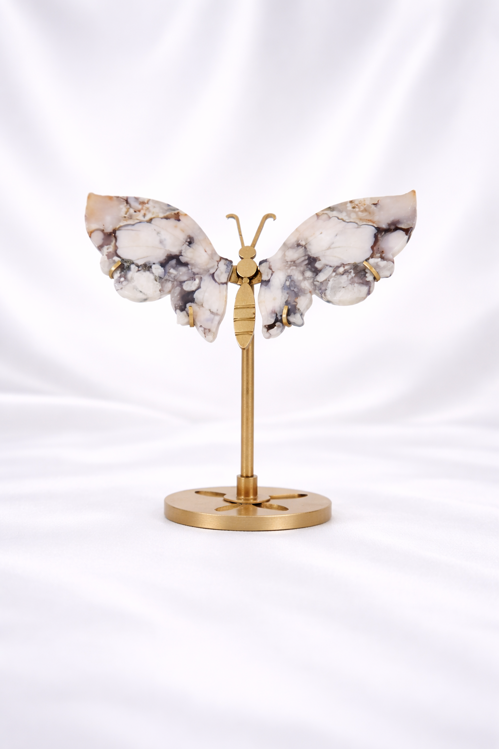 Blue Flower Agate Butterfly Wings