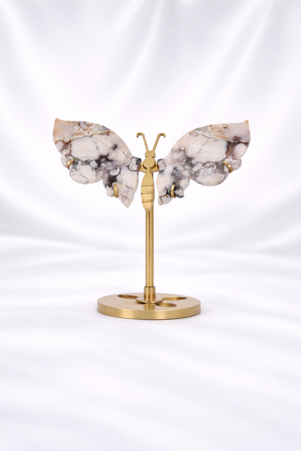 Blue Flower Agate Butterfly Wings