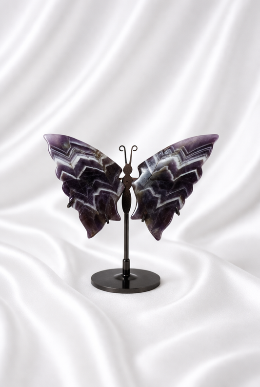 Chevron Amethyst Butterfly Wings