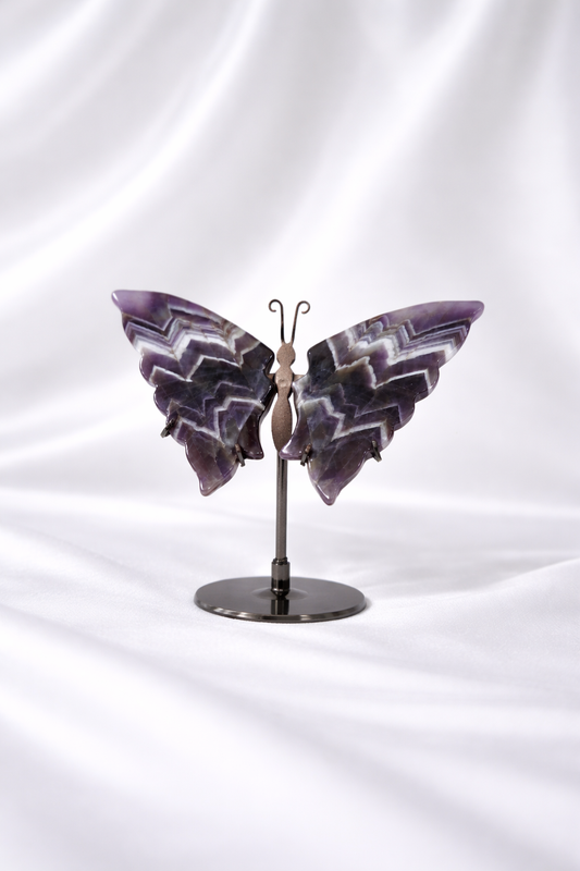 Chevron Amethyst Butterfly Wings