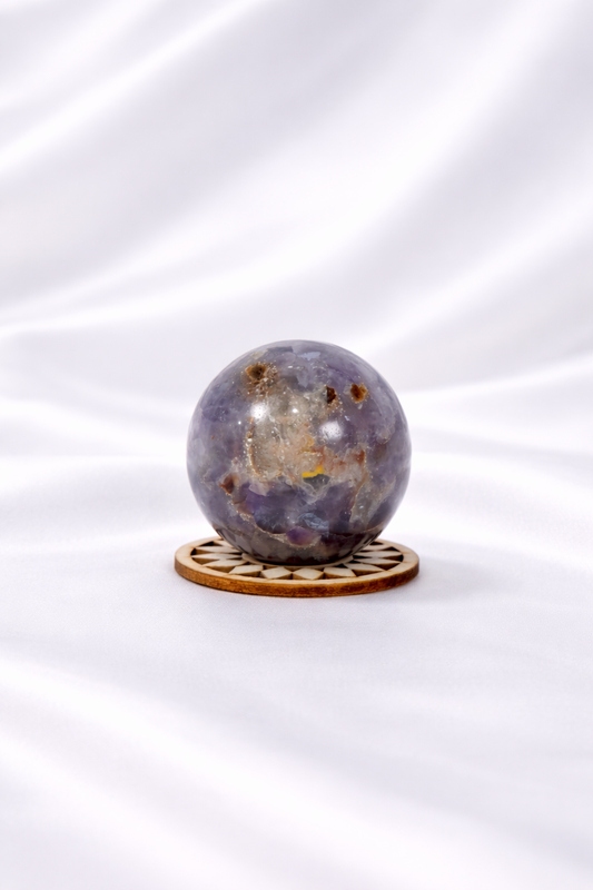 Chevron Amethyst Sphere #4