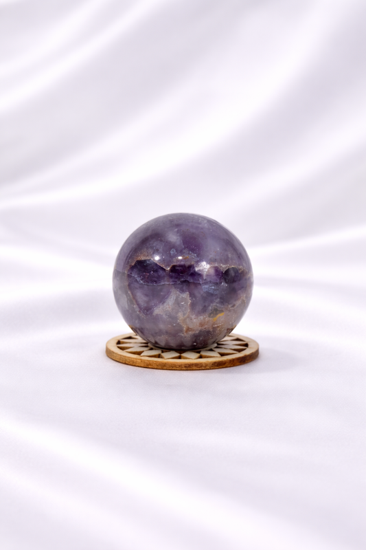 Chevron Amethyst Sphere #4