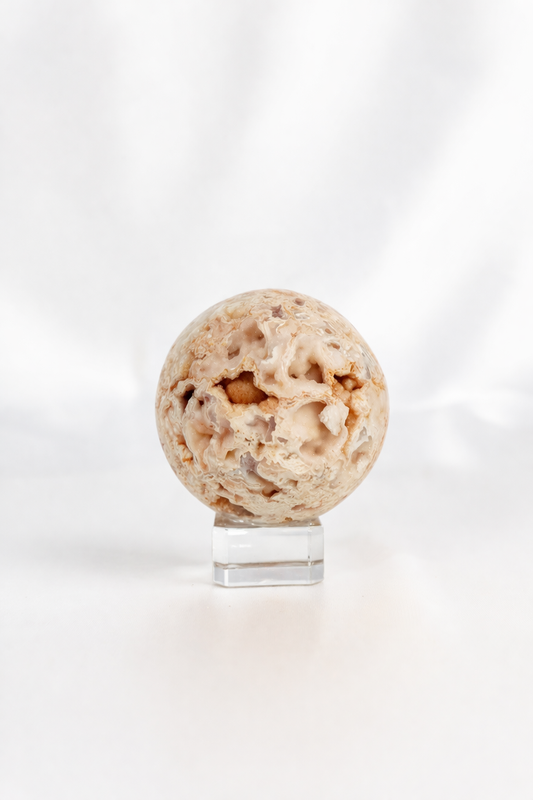 Pink Crazy Lace Agate Sphere #37